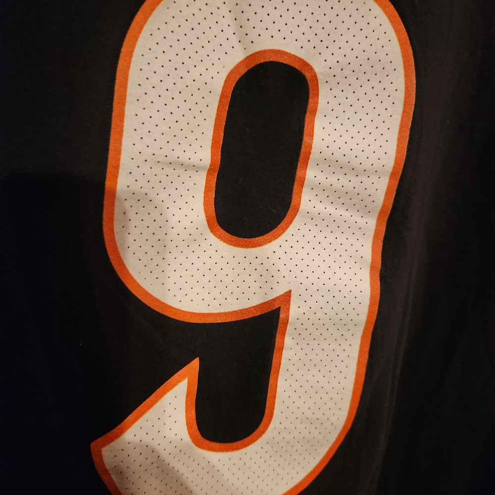 Joe Burrow Nike Brand Black and Orange Sports T-shirt Mens Size Large - Picture 8 of 11